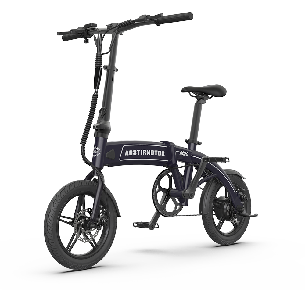 Lightweight Folding Electric Bike M20 Black