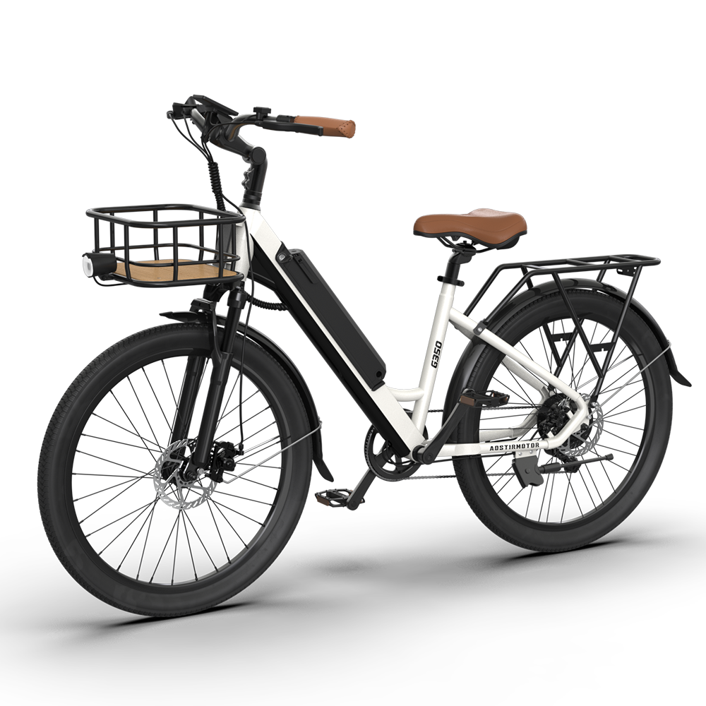 Comfortable Commuter Ebike G350 Bike With Basket