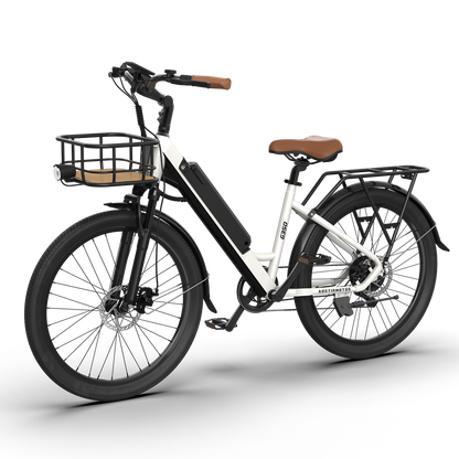 Comfortable Commuter Ebike G350 Bike With Basket