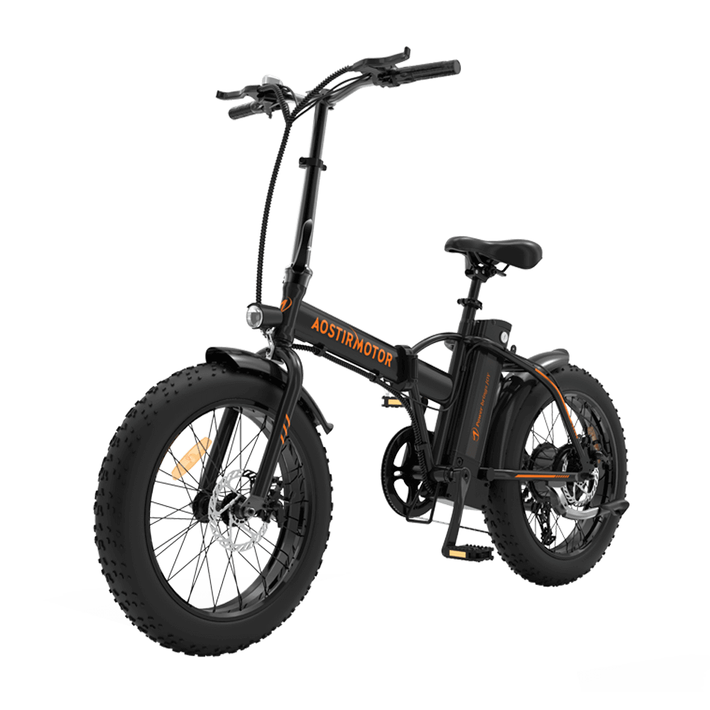 Fat Tire Folding Electric Bike A20 Black